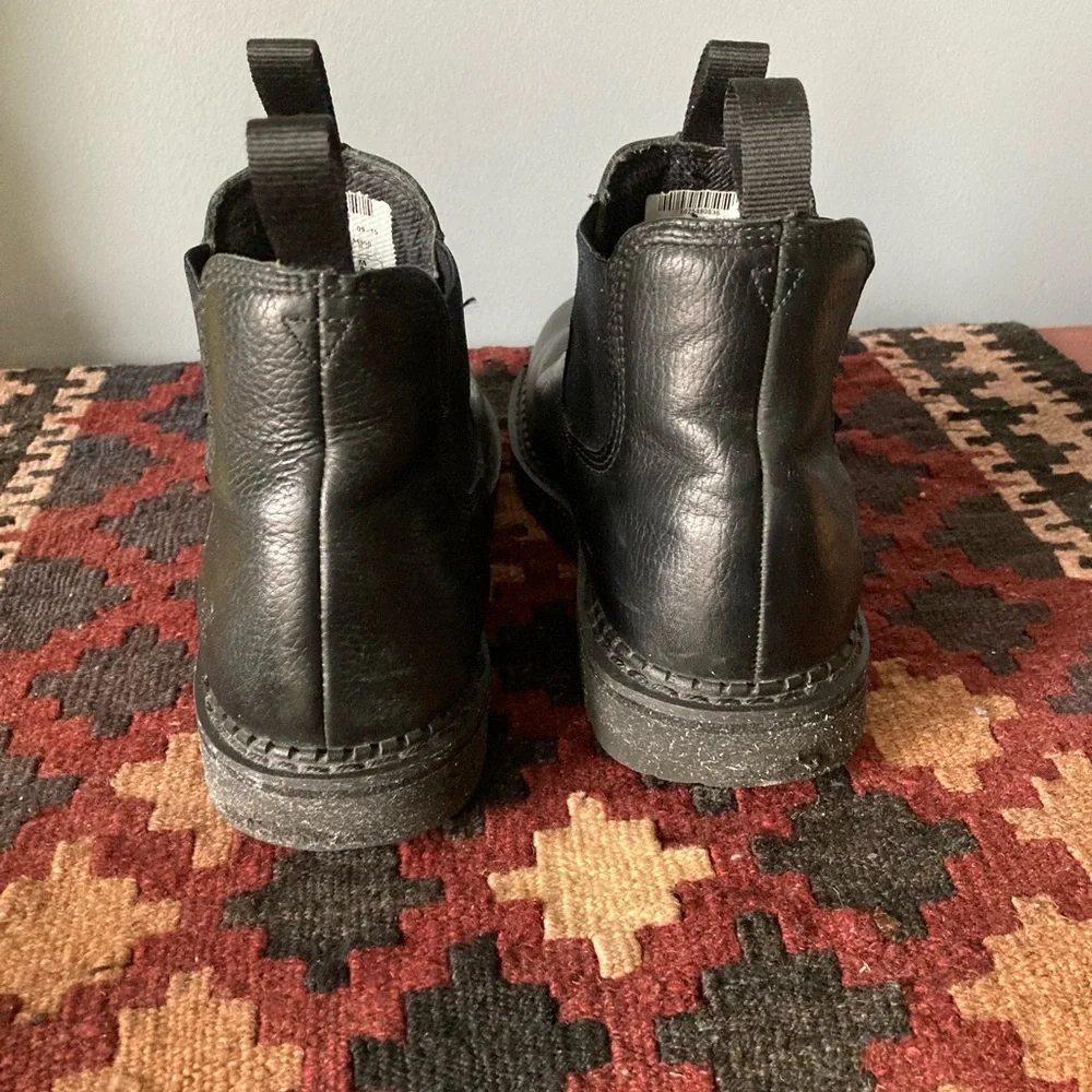 Men's Georgia “High Romeo” Boots in Black Genuine Leather
